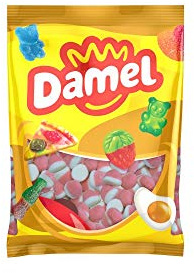 BESITOS DE FRAISE 250 BONBONS EN CAOUTCHOUC DAMEL