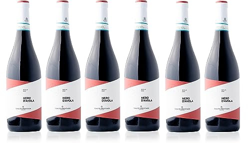 Confezione 6 bottiglie NERO D'AVOLA | Vino Rosso Sicilia DOC | Cantina Tenute Orestiadi | Collezione Molino a Vento