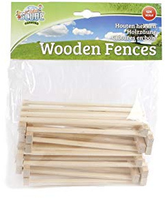 Van Manen Kids Globe Farming 610226 1:24 Scale 8-Piece Wooden Fencing