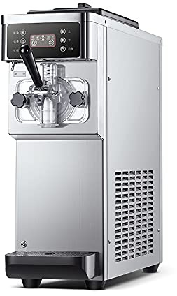 1200W Commercial Ice Cream Machine, 16L/H Soft Serve Ice-Cream Maker Machines, Ice Cream Machine with LCD Operation Screen, CE/FCC