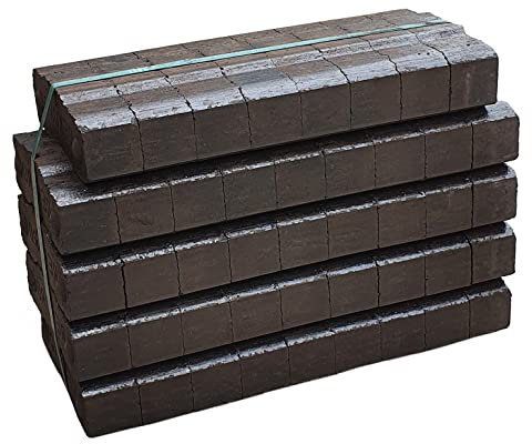 25 kg Premium Braunkohlebriketts Kaminbriketts mit hohem Energiegehalt im Bündel