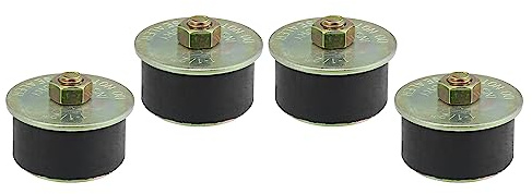 X AUTOHAUX Gummi-Expansionsstopfen 4Stk. Für Frostschutz 38-41mm | Material: Gummi Und Metall, Farbe: Schwarz Und Bronzeton, Passend Für Lochgröße 1-1/2 Bis 1-5/8