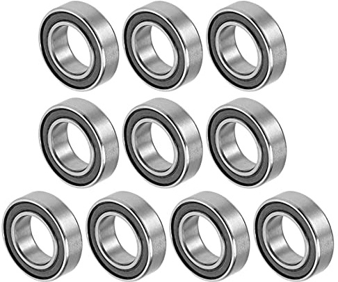 QUARKZMAN MR148-2RS 8x14x4mm Kugellager Chromstahl Doppelt 10 Stück | Versiegelt Gute Tragfähigkeit für Maschinen und Werkzeuge