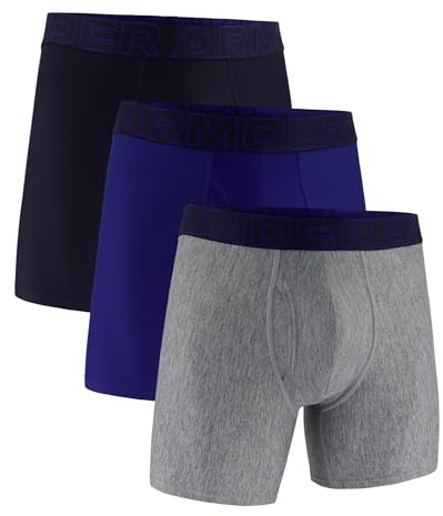 Under Armour Boxerjock Boxershorts män, Standard Tech-material, 15 cm innersöm, komfort hela dagen lång