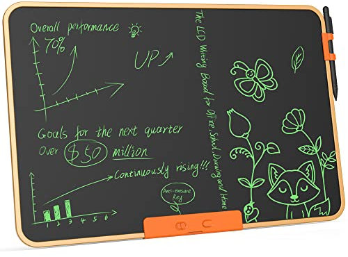 TUGAU Tavoletta Grafica LCD 21 Pollici Elettronico Cancellabile Tavoletta Grafica Bambini Tavolo da Disegno Lavagnetta Cancellabile Bambini Utilizzato per Pittura, Memo e Lista Della Spesa