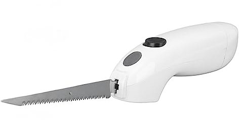 banapoy Elektrisches Messer zum Tranchieren von Fleisch, Geflügel, Brot, schnurloses, Easy Slice Elektromesser, 2 gezahnte Edelstahlklingen, ergonomischer Griff