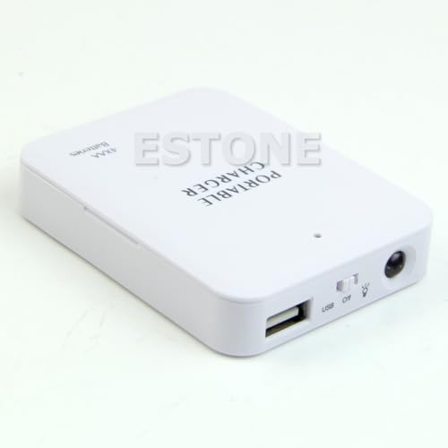 1 x USB-Powerbank-Notfall-Ladegerät für Handy (ohne Batterie) mit 4 x AA-Batterien