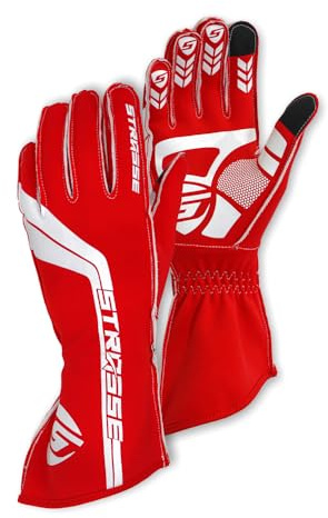 STRASSE STRASSE Gants de course Outstitch Outstitch Gants de jeu Hankon Race Sim Gran Turismo Rouge Taille XL