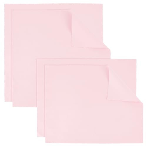 Beebeecraft 1 Caja con 4 Piezas de 2 Estilos de Paño de Pulido de Plata Rectangular Cuadrado Rosa para Limpiar Joyas de Plata Esterlina Oro Latón y Cobre