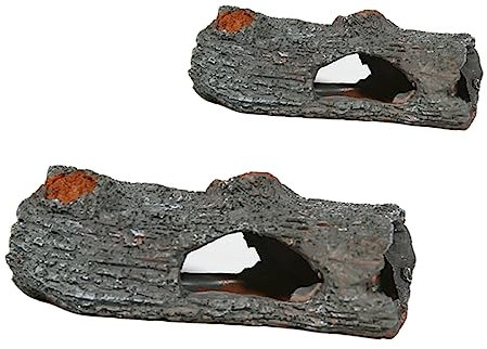 Housoutil Décoration Daquarium en Résine pour Poissons Et Crevettes - Nid Dévasion Réaliste - Écorce Darbre