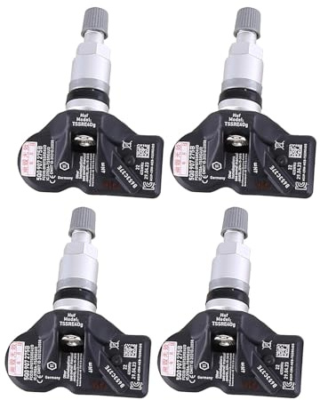 Lot de 4 TPMS Capteurs De Contrôle Pression Pneus Voiture Système De | Surveillance De La Pression des Pneus TPMS 433MHz Compatible pour VW Seat 5Q0907275B