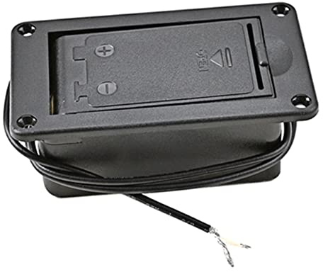 CHILDWEET 9v Caja De Batería De Plástico Para Pickups De Guitarra Soporte De Batería Compartimento De Para Eléctricas
