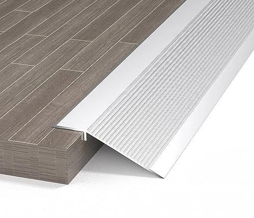 Übergangsstreifen für Böden, Übergangsstreifen für Böden, extra breit, Türleiste für Laminatböden, für Schwellenhöhe von 1 bis 4 cm / Rot / 105 cm