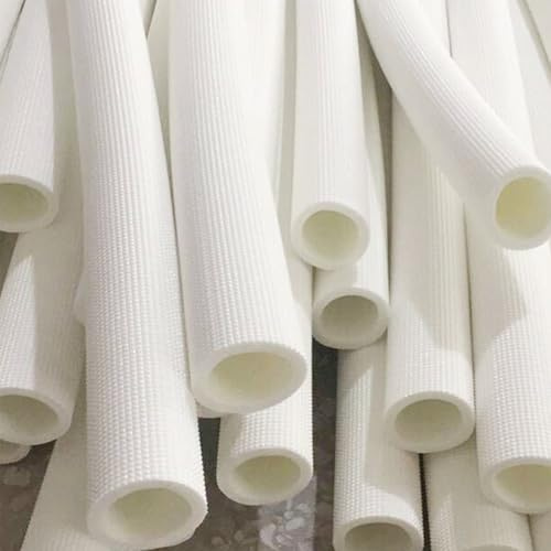 Elastomer-Rohrisolierungsabdeckungen aus Polyethylen-Schaumstoff, ID 5/8 Zoll, 3/4 Zoll, 2,5 cm, 3,8 cm, für heiße oder kalte Rohre im Freien (Weiß, ID: 20 mm x TH: 7 mm)