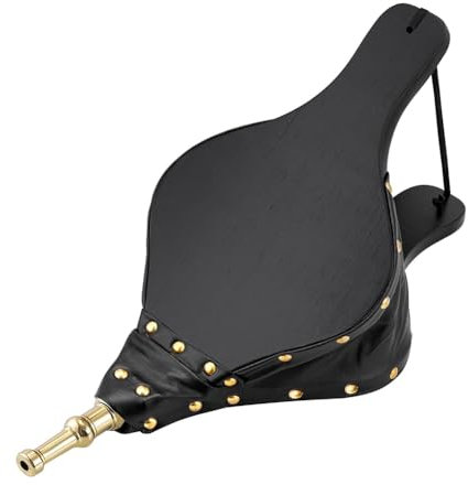 Joselin Outdoor-Kochlüfter Luftgebläse 15,7X7in Kaminbalg Manueller Holzluftgebläse für Camping BBQ Kamin Luftblasen