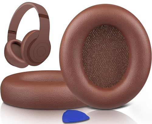 SOULWIT Cuscinetti Auricolari di Ricambio per Beats Studio Pro Wireless Noise Cancelling Cuffie, Cuscinetti Auricolari con Morbida Pelle Proteica, Schiuma di Isolamento Acustico