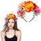 APOMOONS Diadema de Flores, Rosas Diadema Flores Mujer, Diadema Corona Flores para Fiesta de Boda de Carnaval