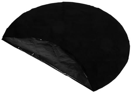 POPETPOP Hot Tub Non-slip Mat Round Rug 203cm Diameter Waterproof Pe Backing 2mm Thick Felt Pad Protective Cushion for Outdoor Spa Bath