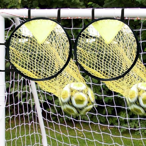 Fenayuu Fußballtor Zielnetz | 2 Stück Fussball Ziel | Fußballzielziel - Top Fußballtorzubehör Einfache Montage Torzonen Fokus Fußballzielnetz Für Training
