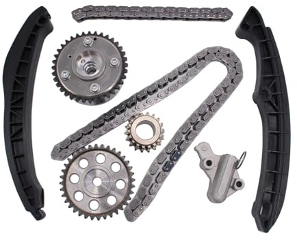 1 Set/8 Pcs Timing Chain Kit Camshaft Adjusters Fits For Audi 1.4T&1.6T 2003-2019 VW Seat Skoda 03C109158A, 03C105209AC