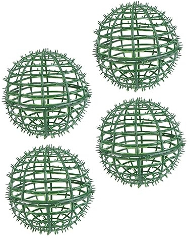 POPETPOP 4pcs Diy Flower Balls Rack Boxwood Topiary Ball Frame for Easy Flower Arrangement and Decor in Weddings and Gardens Convenient Holder