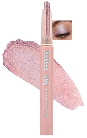 Erinde Glitzer Eyeshadow Stick, Langanhaltend Lidschattenstift, Cremige Textur, Hohe Deckkraft, Leicht zu Verblenden, Schimmernder Perlenglanz für Eyeliner & Highlight Effekte #06