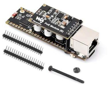 Scheda di sviluppo Ethernet ESP32-S3 con modulo PoE, porta ETH RJ45 10/100Mbps integrata, interfaccia fotocamera, porta USB di tipo C, slot per schede TF, supporto Wi-Fi e Bluetooth 5 da 2,4 GHz