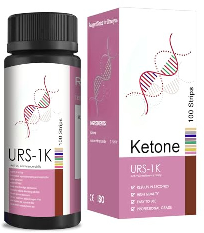 100 Stück Ketose Teststreifen,Keto Test,Keton Teststreifen für die Keto Ernährung und Diät,Heimgebrauch