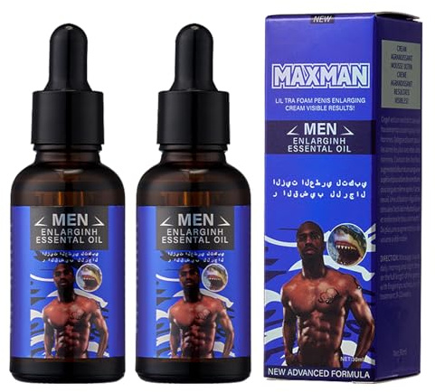 Penisvergrößerung Öl, Verbesserte Erektion Verzögerung Ejakulation Großer Schwanz Öl, Blutzirkulationsfördernd, Verdickend MensMassageOil2pc+