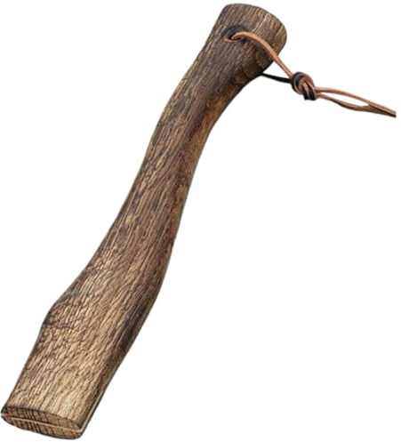 Axe Handle Beech Wood 13 Inch Axe Handle Replacement with Wedge Smooth Textured Hatchet with Loop Short Shock Resistant Handles for Firewood Cutting, Ax