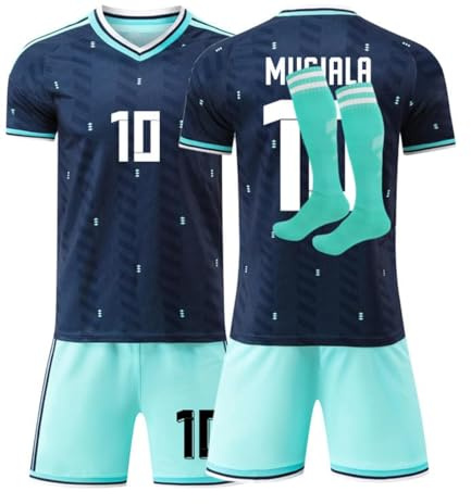 Fussball Trikot Kinder und Erwachsene, Heim Auswärts Fussball Trikot, 2026 WM Deutschland Fußball Trikots, Fussballtrikot Jungen Herren Football T-Shirt, Short und Socken Set