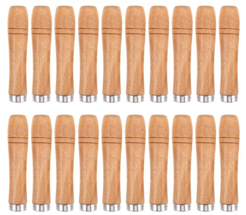 BESPORTBLE 20 Unidades Forjado Tenedor para Barbacoa Mango de Madera Resistente al Calor, Accesorios para Parrilla Ideales para Cocinar al Aire Libre y Reemplazo Seguro