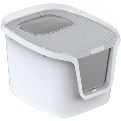 High Value Cat Litter Box Super Large Space Toilet Lift Cover Clean Cats Sandbox Multi-directional Access(M)