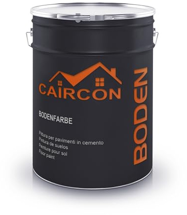 CAIRCON Bodenfarbe Betonfarbe Fußbodenfarbe Bodenbeschichtung Steinfarbe Platingrau - 5L