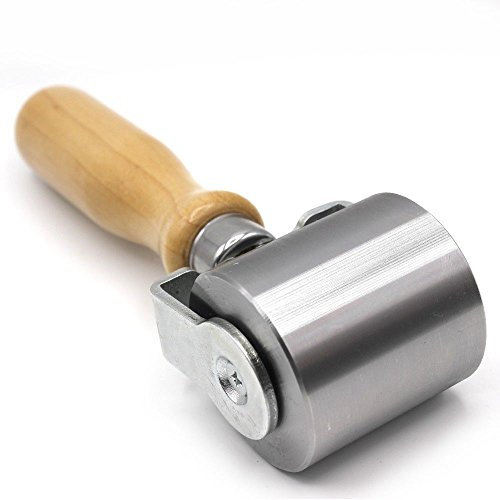 Profi Andrückrolle 50mm Metall Andrückwalze Andrück Rolle Folie Dachdecker für Föhn Heißluftgebläse Walze Schweißwerkzeug Schweißbahn Werkzeug