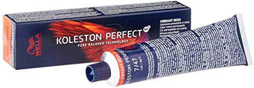 Wella Professionals Koleston Perfect Vibrant Reds - Permanente Haarfarbe - Professionelle Coloration mit bis zu 100% Grauabdeckung & Me+ Farbtechnologie – 7/47 Mittelblond Rot‑Braun, 60ml