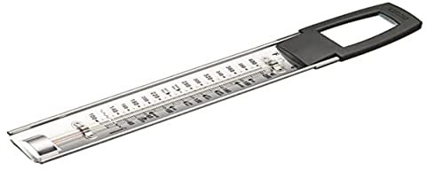 Taylor Pro Kitchen Jam Thermometer, Temperature Gauge for Cooking Jam, Sugar, Caramel, Confectionary, Deep Fat Fryers with Cool Touch Handle, Stainless Steel Silver/Black