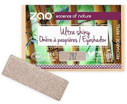 ZAO essence of nature - Recharge Ombre à paupières rectangle Ultra Shiny 282 Argent Lilas - 1,3 gr