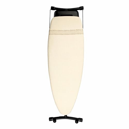 StarBigVIP Table à Repasser Premium Professionnelle Grande (130x47 cm) Pliable, Robuste et Stable, Hauteur Réglable avec Roulettes, Surface XXL Large, chic, pour Centrales Vapeur – Fabriquée en Europe