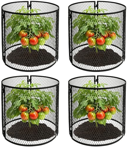 Pflanzenschutz von Tieren, 30x20 cm, für den Garten, Pflanzenschutz, Käfig, Stabiler Metall, Hasen-Barrikaden, um Hasen, Huhn, Tiere draußen zu halten, Gartendekoration, Lange Nutzung, 4 Stück