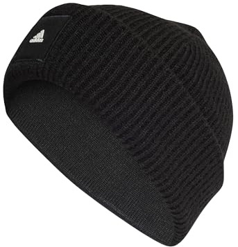 adidas Unisex Wide Cuff Beanie, Black, M