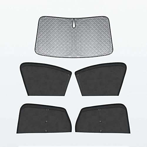 Autofenster Sonnenschutz für VW Multivan T5,Anti-UV Doppellagig Magnetisch Vorhang Fenster Verdunkelung Sonnenblende,A/5pcs