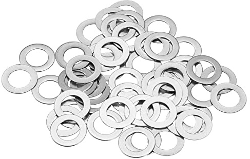 QUARKZMAN 50pcs M6 304 Inox Acier Plat Rondelles 6X10X0.5mm Ultra Fin Plat | Espaceurs pour Vis Écrou, Électronique Réparation, Automobile