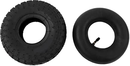 Schubkarren-Reifenschlauch-Set, 4,10/3,50-4 Zoll Reifen-Innenschlauch-Kombi-Set, Allzweck-Set Für Handkarren, Schubkarren, Hofanhänger, Schneepflug, Rasenmäher