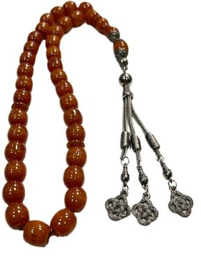 Sükrü Baba Orange Ottoman Osmanli Subha Tasbeeh Amber Sandalous Gebetskette Tesbih Misbaha Rosary Faturan Kehribar Bakalite Bernstein Prayerbeads Oltu Osmanli