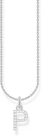 THOMAS SABO Halskette Buchstabe 925 Sterling Silber mit Zirkonia KE2240 - KE2265