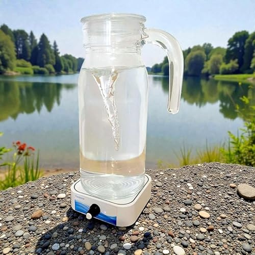 Carafe Vortex Dynamisante pour une eau vivante - Dynamiseur Vortex - Technologie innovante Vortex – Idéal pour les utilisateurs de filtre à osmose inverse, à charbon actif...