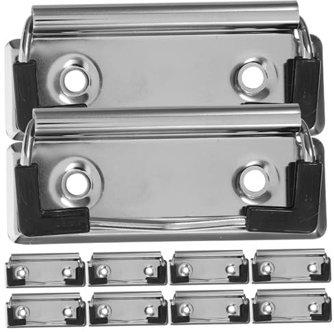OFFSCH 10stücke Teiliges Metall-klemmbrett-clips Starker Verschleißfester Dokumentenhalter Schreibwaren Zubehör Praktische Klammern Für Büro Und Studium