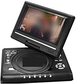 OUTFYT Lettore Dvd Portatile, 7,8 Pollici 16: 9 Widescreen 270 ° Schermo LCD ruotabile Home Car TV Lettore Dvd VCD Portatile MP3 Viewer con Funzione di Gioco,Compatibilità Multiformato