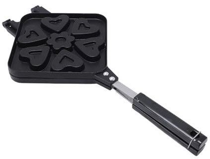 Padella per Waffle, a Forma di Cuore Piastra per Pressa per Waffle a Forma di Cuore Piastra Antiaderente Piastra per Waffle Panwaffle Teglia a Doppia Faccia Macchina per Panini